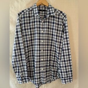 Theory Blue Button Down Shirt -  Size L | 100% Cotton